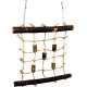 Pet Ting Natural Living Rope Climbing Wall 27 x 24 cm - Bird Toy, Wall, Wood, Finches, Canaries, Budgies etc. Pet Ting Natural Living Rope Climbing Wall 27 x 24 cm - Bird Toy, Wall, Wood, Finches, Canaries, Budgies etc.