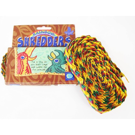 Planet Pleasures Rainbow Zig Zag 30 'x 2,5 cm Rolle Kleine Größe Vogel Spielzeug Planet Pleasures Rainbow Zig Zag 30 'x 2,5 cm Rolle Kleine Größe Vogel Spielzeug