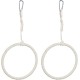Relaxdays Bird Swing Set of 2, Climbing Bird, 15 cm, Budgie Rings, Bird Toy with Carabiner, Natural Relaxdays Bird Swing Set of 2, Climbing Bird, 15 cm, Budgie Rings, Bird Toy with Carabiner, Natural