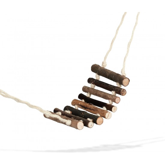 Relaxdays Bird Toy, Wooden Ladder, Coconut Shell, Bird Cage Accessories for Budgies, Canaries, Bird Nest, Natural Relaxdays Bird Toy, Wooden Ladder, Coconut Shell, Bird Cage Accessories for Budgies, Canaries, Bird Nest, Natural