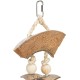 TRIXIE Natural Bird Toy Natural Coconut / Lava Rock 35 cm – 58996