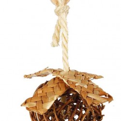 Trixie - wicker ball on a rope with nesting material, ø 5.5 cm Trixie - wicker ball on a rope with nesting material, ø 5.5 cm