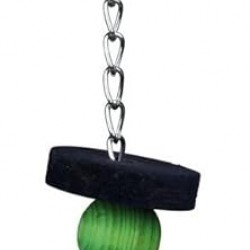 Trixie Colourful Wooden Toy with Chain and Rope, 30 cm, Pack of 4 Trixie Colourful Wooden Toy with Chain and Rope, 30 cm, Pack of 4