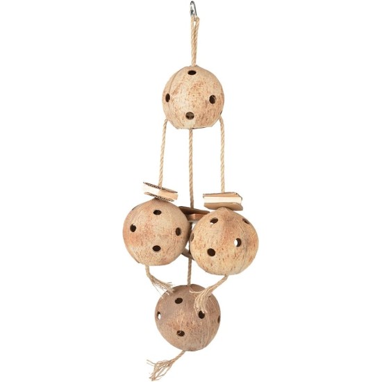 duvoplus, Coconut Jungle Large Pendant with Sisal and Cardboard 72.5 x 25 x 12 cm, Wood, Birds, Wood, Birds duvoplus, Coconut Jungle Large Pendant with Sisal and Cardboard 72.5 x 25 x 12 cm, Wood, Birds, Wood, Birds