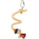 duvoplus, Sisal Rope with Coloured Bell, 19 x 6.5 x 6.5 cm, Multicoloured, Birds, Multicoloured duvoplus, Sisal Rope with Coloured Bell, 19 x 6.5 x 6.5 cm, Multicoloured, Birds, Multicoloured