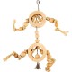 duvoplus, Wooden Rings with Sisal Rope and Beads, 55 x 17 x 3.2 cm, Beige, Birds, Beige duvoplus, Wooden Rings with Sisal Rope and Beads, 55 x 17 x 3.2 cm, Beige, Birds, Beige