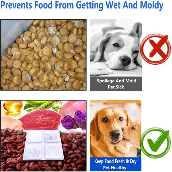 12 Pack Pet Food Dry Bags Compatible with Cat and Dog Feeders, Desiccant Keeps Pet Food Dry and Fresh 12 Pack Pet Food Dry Bags Compatible with Cat and Dog Feeders, Desiccant Keeps Pet Food Dry and Fresh