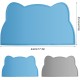 2 Pieces Bowl Mat Cat Bowl Mat Feeding Mat Cats 48 x 25.5 cm Cat Food Mat Silicone Cat Shape Pet Food Feeding Bowl Mat (Pink, Grey) 2 Pieces Bowl Mat Cat Bowl Mat Feeding Mat Cats 48 x 25.5 cm Cat Food Mat Silicone Cat Shape Pet Food Feeding Bowl Mat (Pink, Grey)
