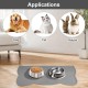 2 Stück Napfunterlage Silikon Katzen Wasserdichtem, 44 X 25.5 cm Napf Matte Katze mit Rand, Anti-Rutsch Haustier Fütterung, Topflappen Futterunterlage Hund, für Hunde, Katzen, Kaninchen (Rosa,Grau) 2 Stück Napfunterlage Silikon Katzen Wasserdichtem, 44 X 25.5 cm Napf Matte Katze mit Rand, Anti-Rutsch Haustier Fütterung, Topflappen Futterunterlage Hund, für Hunde, Katzen, Kaninchen (Rosa,Grau)
