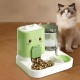 2-in-1 Automatic Cat Food & Water Dispenser Set - 1.5 L Water + 2.2 L Automatic Feeder, Large Dispenser Set for Cats, Small Dogs & Puppies, Long-Lasting Supply (Green) 2-in-1 Automatic Cat Food & Water Dispenser Set - 1.5 L Water + 2.2 L Automatic Feeder, Large Dispenser Set for Cats, Small Dogs & Puppies, Long-Lasting Supply (Green)