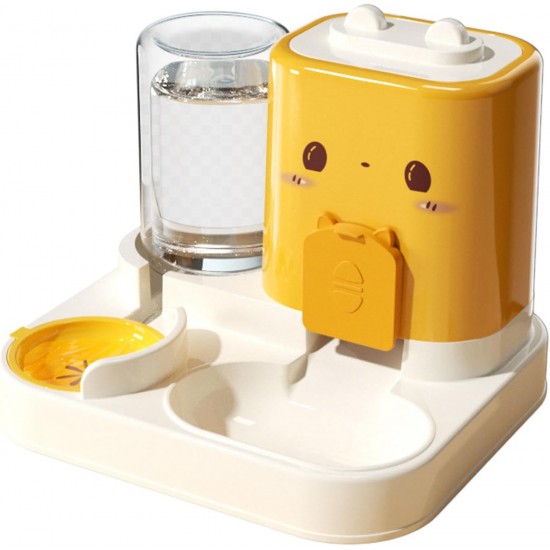2-in-1 Automatic Cat Food & Water Dispenser Set - 1.5 L Water + 2.2 L Automatic Feeder, Large Dispenser Set for Cats, Small Dogs & Puppies, Long-Lasting Supply (Green) 2-in-1 Automatic Cat Food & Water Dispenser Set - 1.5 L Water + 2.2 L Automatic Feeder, Large Dispenser Set for Cats, Small Dogs & Puppies, Long-Lasting Supply (Green)
