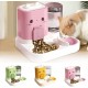 2-in-1 Automatic Cat Food & Water Dispenser Set - 1.5 L Water + 2.2 L Automatic Feeder, Large Dispenser Set for Cats, Small Dogs & Puppies, Long-Lasting Supply (Green) 2-in-1 Automatic Cat Food & Water Dispenser Set - 1.5 L Water + 2.2 L Automatic Feeder, Large Dispenser Set for Cats, Small Dogs & Puppies, Long-Lasting Supply (Green)