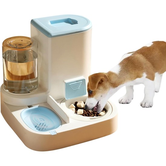 2-in-1 Automatic Food and Water Dispenser for Pets, Large Capacity Cat Feeder for Pets, Easy to Clean, for Wet/Dry Food 2-in-1 Automatic Food and Water Dispenser for Pets, Large Capacity Cat Feeder for Pets, Easy to Clean, for Wet/Dry Food