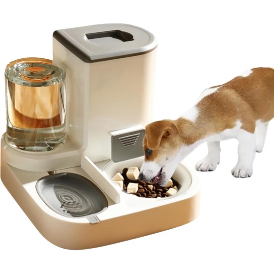 2-in-1 Automatic Food and Water Dispenser for Pets, Large Capacity Cat Feeder for Pets, Easy to Clean, for Wet/Dry Food 2-in-1 Automatic Food and Water Dispenser for Pets, Large Capacity Cat Feeder for Pets, Easy to Clean, for Wet/Dry Food