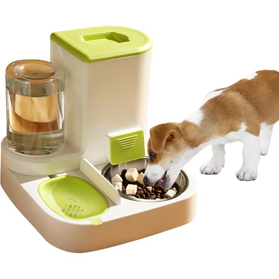 2-in-1 Automatic Food and Water Dispenser for Pets, Large Capacity Cat Feeder for Pets, Easy to Clean, for Wet/Dry Food 2-in-1 Automatic Food and Water Dispenser for Pets, Large Capacity Cat Feeder for Pets, Easy to Clean, for Wet/Dry Food