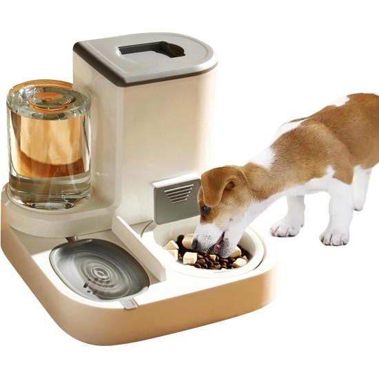 2-in-1 Automatic Food and Water Dispenser for Pets, Large Capacity Cat Feeder for Pets, Easy to Clean, for Wet/Dry Food 2-in-1 Automatic Food and Water Dispenser for Pets, Large Capacity Cat Feeder for Pets, Easy to Clean, for Wet/Dry Food