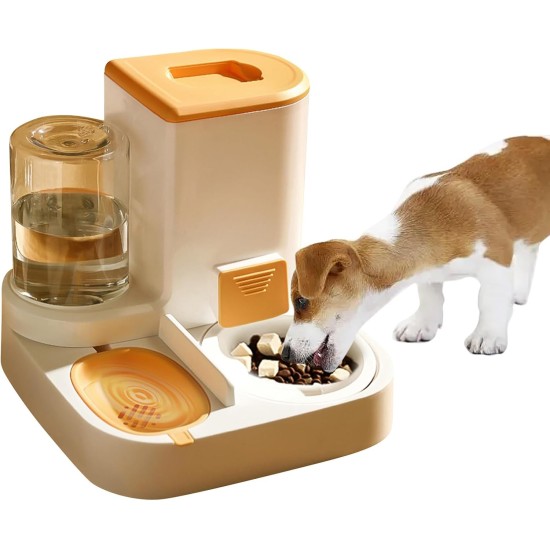 2-in-1 Automatic Food and Water Dispenser for Pets, Large Capacity Cat Feeder for Pets, Easy to Clean, for Wet/Dry Food 2-in-1 Automatic Food and Water Dispenser for Pets, Large Capacity Cat Feeder for Pets, Easy to Clean, for Wet/Dry Food