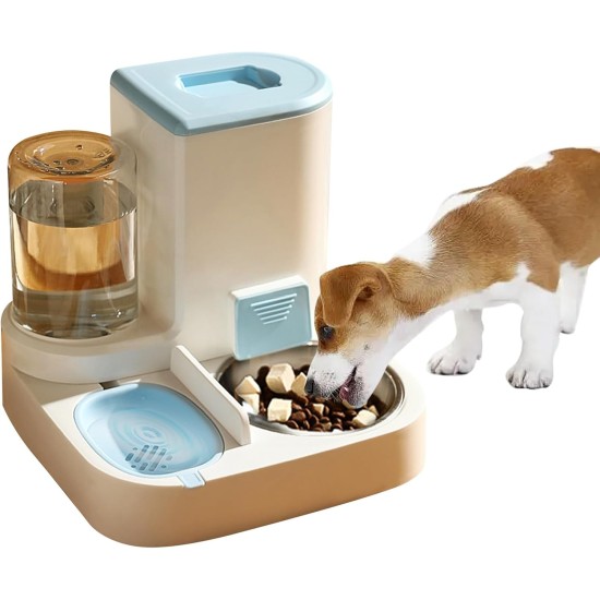 2-in-1 Automatic Food and Water Dispenser for Pets, Large Capacity Cat Feeder for Pets, Easy to Clean, for Wet/Dry Food 2-in-1 Automatic Food and Water Dispenser for Pets, Large Capacity Cat Feeder for Pets, Easy to Clean, for Wet/Dry Food
