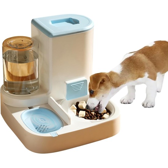 2-in-1 Automatic Food and Water Dispenser for Pets, Large Capacity Cat Feeder for Pets, Easy to Clean, for Wet/Dry Food 2-in-1 Automatic Food and Water Dispenser for Pets, Large Capacity Cat Feeder for Pets, Easy to Clean, for Wet/Dry Food