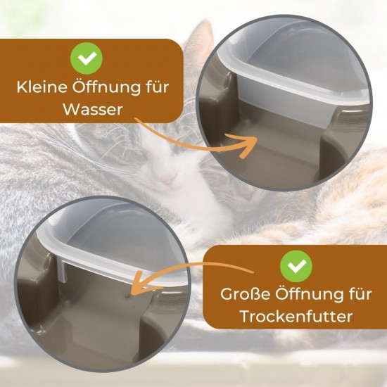 2 x Automatic Feeder Water Dispenser 2-in-1 Automatic Feeder Water Dispenser for Dogs Cats Water and Dry Food Automatic Dispenser 700 ml 2 x Automatic Feeder Water Dispenser 2-in-1 Automatic Feeder Water Dispenser for Dogs Cats Water and Dry Food Automatic Dispenser 700 ml
