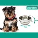 2 x Dog Cage Bowl Stainless Steel with Hooks Food Container 4 Sizes Hanging Food Bowl for Birds Parrot Small Dog BPS-11132x2 2 x Dog Cage Bowl Stainless Steel with Hooks Food Container 4 Sizes Hanging Food Bowl for Birds Parrot Small Dog BPS-11132x2