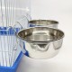 2 x Dog Cage Bowl Stainless Steel with Hooks Food Container 4 Sizes Hanging Food Bowl for Birds Parrot Small Dog BPS-11132x2 2 x Dog Cage Bowl Stainless Steel with Hooks Food Container 4 Sizes Hanging Food Bowl for Birds Parrot Small Dog BPS-11132x2