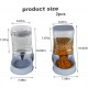 2pcs Automatic Cat Food and Water Dispenser, 3.5 L Small Medium Pet Automatic Food and Water Dispenser Driving Supply Feeder for Small and Medium and Large 2pcs Automatic Cat Food and Water Dispenser, 3.5 L Small Medium Pet Automatic Food and Water Dispenser Driving Supply Feeder for Small and Medium and Large