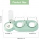 3 in 1 Cat Feeding Bowls, Cat Bowl Set, 15° Tilting Cat Bowls, Cat Accessories, Cat Bowl Set of 3, with Automatic Water Bottle, Cat Accessories, for Small and Medium Dogs and Cats