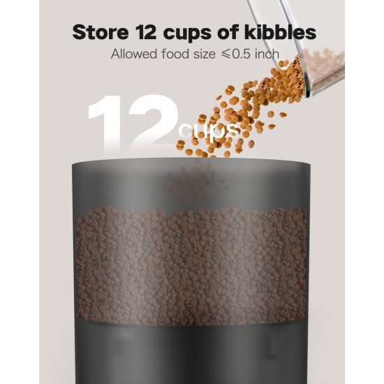 3L Automatic Cat Feeder 2 Bowls, 2.4G/5G WiFi Smart Cat Food Automatic with App Control, Feeder for Cats/Dogs, Timed Pet Feeder Programmable 1-10 Meals, 10s Meal Call 3L Automatic Cat Feeder 2 Bowls, 2.4G/5G WiFi Smart Cat Food Automatic with App Control, Feeder for Cats/Dogs, Timed Pet Feeder Programmable 1-10 Meals, 10s Meal Call