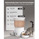 3L Automatic Cat Feeder 2 Bowls, 2.4G/5G WiFi Smart Cat Food Automatic with App Control, Feeder for Cats/Dogs, Timed Pet Feeder Programmable 1-10 Meals, 10s Meal Call