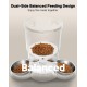 3L Automatic Cat Feeder 2 Bowls, 2.4G/5G WiFi Smart Cat Food Automatic with App Control, Feeder for Cats/Dogs, Timed Pet Feeder Programmable 1-10 Meals, 10s Meal Call