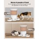 3L Automatic Cat Feeder 2 Bowls, 2.4G/5G WiFi Smart Cat Food Automatic with App Control, Feeder for Cats/Dogs, Timed Pet Feeder Programmable 1-10 Meals, 10s Meal Call