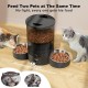 3L Automatic Cat Feeder 2 Bowls, 2.4G/5G WiFi Smart Cat Food Automatic with App Control, Feeder for Cats/Dogs, Timed Pet Feeder Programmable 1-10 Meals, 10s Meal Call