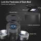 3L Automatic Cat Feeder 2 Bowls, 2.4G/5G WiFi Smart Cat Food Automatic with App Control, Feeder for Cats/Dogs, Timed Pet Feeder Programmable 1-10 Meals, 10s Meal Call