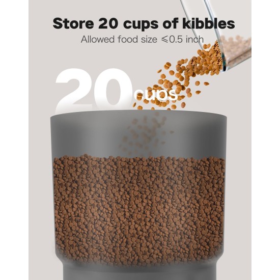 3L Automatic Cat Feeder 2 Bowls, 2.4G/5G WiFi Smart Cat Food Automatic with App Control, Feeder for Cats/Dogs, Timed Pet Feeder Programmable 1-10 Meals, 10s Meal Call 3L Automatic Cat Feeder 2 Bowls, 2.4G/5G WiFi Smart Cat Food Automatic with App Control, Feeder for Cats/Dogs, Timed Pet Feeder Programmable 1-10 Meals, 10s Meal Call