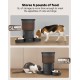 3L Automatic Cat Feeder 2 Bowls, 2.4G/5G WiFi Smart Cat Food Automatic with App Control, Feeder for Cats/Dogs, Timed Pet Feeder Programmable 1-10 Meals, 10s Meal Call