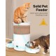 3L Automatic Cat Feeder 2 Bowls, 2.4G/5G WiFi Smart Cat Food Automatic with App Control, Feeder for Cats/Dogs, Timed Pet Feeder Programmable 1-10 Meals, 10s Meal Call