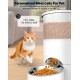 3L Automatic Cat Feeder 2 Bowls, 2.4G/5G WiFi Smart Cat Food Automatic with App Control, Feeder for Cats/Dogs, Timed Pet Feeder Programmable 1-10 Meals, 10s Meal Call