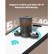 3L Automatic Cat Feeder 2 Bowls, 2.4G/5G WiFi Smart Cat Food Automatic with App Control, Feeder for Cats/Dogs, Timed Pet Feeder Programmable 1-10 Meals, 10s Meal Call