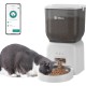 4L Automatic Cat Feeder, App Control, WiFi Intelligent Cat Food, 6 Meals a Day, Feeder for Cats/Dogs, Cat Feeder with Stainless Steel Bowl, White