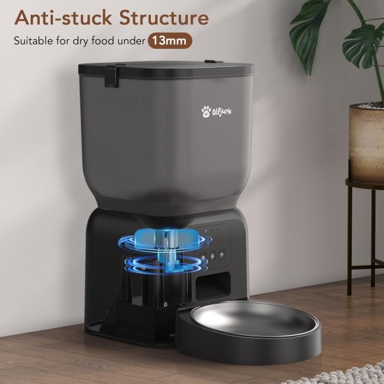 4L Automatic Cat Feeder, App Control, WiFi Intelligent Cat Food, 6 Meals a Day, Feeder for Cats/Dogs, Cat Feeder with Stainless Steel Bowl, White 4L Automatic Cat Feeder, App Control, WiFi Intelligent Cat Food, 6 Meals a Day, Feeder for Cats/Dogs, Cat Feeder with Stainless Steel Bowl, White