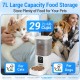 5G WiFi Automatic Cat Feeder: Cat Feeder with App Control, Automatic Feeder Dog with 7 L Cat Food Storage Container, Cat Food Automatic with Alexa for Multiple Pets, Removable for Cleaning