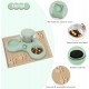ALLSOPETS Double Bowl Cats 2 in 1 Feeding Bowl Cats Cat Food Bowls with Automatic Water Dispenser Removable Feeding Bowl for Small Dogs Cats Kittens Puppies Rabbits Pink B ALLSOPETS Double Bowl Cats 2 in 1 Feeding Bowl Cats Cat Food Bowls with Automatic Water Dispenser Removable Feeding Bowl for Small Dogs Cats Kittens Puppies Rabbits Pink B