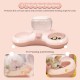 ALLSOPETS Double Bowl Cats 2 in 1 Feeding Bowl Cats Cat Food Bowls with Automatic Water Dispenser Removable Feeding Bowl for Small Dogs Cats Kittens Puppies Rabbits Pink B ALLSOPETS Double Bowl Cats 2 in 1 Feeding Bowl Cats Cat Food Bowls with Automatic Water Dispenser Removable Feeding Bowl for Small Dogs Cats Kittens Puppies Rabbits Pink B