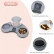 ALLSOPETS Double Bowl Cats 2 in 1 Feeding Bowl Cats Cat Food Bowls with Automatic Water Dispenser Removable Feeding Bowl for Small Dogs Cats Kittens Puppies Rabbits Pink B ALLSOPETS Double Bowl Cats 2 in 1 Feeding Bowl Cats Cat Food Bowls with Automatic Water Dispenser Removable Feeding Bowl for Small Dogs Cats Kittens Puppies Rabbits Pink B