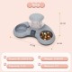 ALLSOPETS Double Bowl Cats 2 in 1 Feeding Bowl Cats Cat Food Bowls with Automatic Water Dispenser Removable Feeding Bowl for Small Dogs Cats Kittens Puppies Rabbits Pink B ALLSOPETS Double Bowl Cats 2 in 1 Feeding Bowl Cats Cat Food Bowls with Automatic Water Dispenser Removable Feeding Bowl for Small Dogs Cats Kittens Puppies Rabbits Pink B
