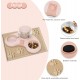 ALLSOPETS Double Bowl Cats 2 in 1 Feeding Bowl Cats Cat Food Bowls with Automatic Water Dispenser Removable Feeding Bowl for Small Dogs Cats Kittens Puppies Rabbits Pink B ALLSOPETS Double Bowl Cats 2 in 1 Feeding Bowl Cats Cat Food Bowls with Automatic Water Dispenser Removable Feeding Bowl for Small Dogs Cats Kittens Puppies Rabbits Pink B