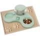 ALLSOPETS Double Bowl Cats 2 in 1 Feeding Bowl Cats Cat Food Bowls with Automatic Water Dispenser Removable Feeding Bowl for Small Dogs Cats Kittens Puppies Rabbits Pink B ALLSOPETS Double Bowl Cats 2 in 1 Feeding Bowl Cats Cat Food Bowls with Automatic Water Dispenser Removable Feeding Bowl for Small Dogs Cats Kittens Puppies Rabbits Pink B