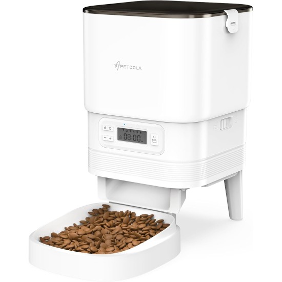 APETDOLA Automatic Cat Feeder, 2.4G WiFi Cat Food with App Control, 4L Automatic Feeder with Battery Operation, 10s Voice Recording, 1-10 Meals for Cats and Dogs, (Black, 2.4G) APETDOLA Automatic Cat Feeder, 2.4G WiFi Cat Food with App Control, 4L Automatic Feeder with Battery Operation, 10s Voice Recording, 1-10 Meals for Cats and Dogs, (Black, 2.4G)