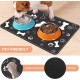 APOMOONS Pack of 2 Dog Bowl Mat, Non-Slip Feeding Mat, Dog/Cat, Feeding Bowl Mat, Absorbent Quick Drying for Pets, Dogs, Cats (29 x 49 cm) APOMOONS Pack of 2 Dog Bowl Mat, Non-Slip Feeding Mat, Dog/Cat, Feeding Bowl Mat, Absorbent Quick Drying for Pets, Dogs, Cats (29 x 49 cm)